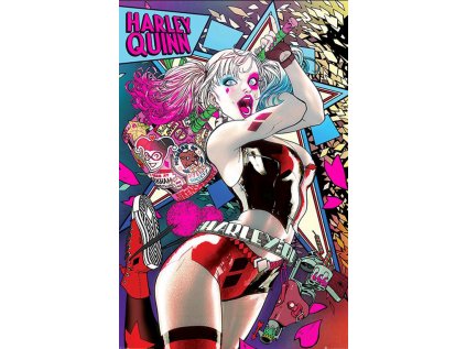 PLAKÁT 61 x 91,5 cm|DC COMICS  BATMAN|HARLEY QUINN NEON