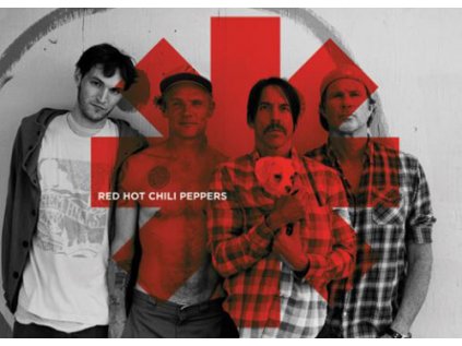 PŘÍVĚSEK NA KLÍČE|AKRYLOVÝ  RED HOT CHILI PEPPERS|RED ASTERISK