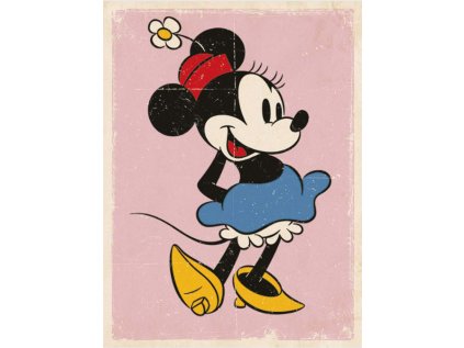 OBRAZ NA PLÁTNĚ CANVAS|30 x 40 cm  MINNIE MOUSE|RETRO