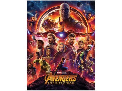 OBRAZ NA PLÁTNĚ CANVAS|60 x 80 cm  AVENGERS INFINITY WAR|ONE SHEET