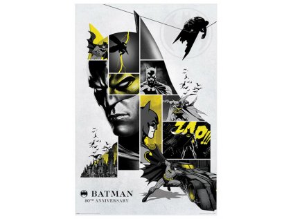 PLAKÁT 61 x 91,5 cm|DC COMICS  BATMAN|80th ANNIVERSARY