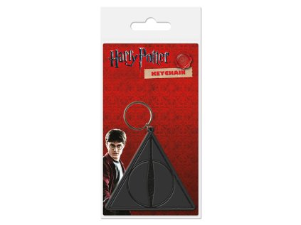 PŘÍVĚSEK NA KLÍČE|PRYŽOVÝ  HARRY POTTER|DEADTHLY|4,5 x 6 cm