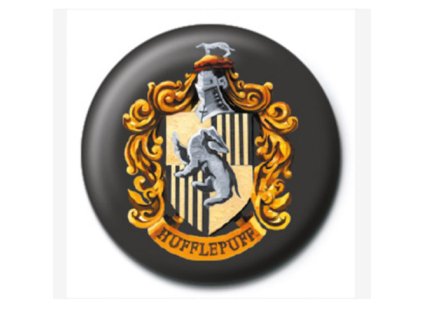 PLACKA|ODZNAK PRŮMĚR 25 mm  HARRY POTTER|HUFFLEPUFF CREST