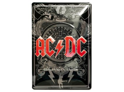 CEDULE NA ZEĎ A4|AC/DC  3D BLACK ICE|20 x 30 cm