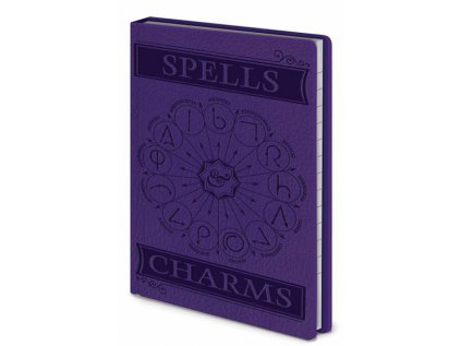 BLOK|ZÁPISNÍK A6|PREMIUM  HARRY POTTER|SPELLS & CHARMS