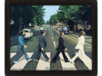 OBRÁZEK 3D|26 x 20 cm|THE BEATLES  ABBEY ROAD