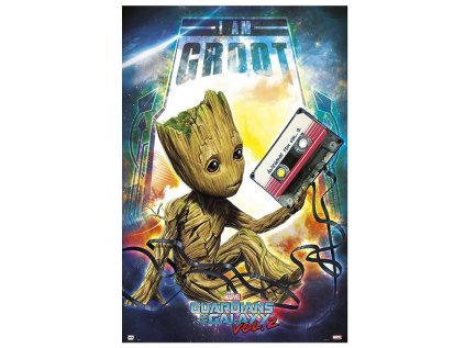 PLAKÁT 61 x 91,5 cm|MARVEL  GUARDIANS OF THE GALAXY|GROOT