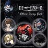 PLACKY|ODZNAKY|SET 5 KUSŮ  DEATH NOTE|CHARACTERS