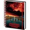 BLOK|ZÁPISNÍK A5|KROUŽKOVÁ VAZBA  WIRO|STRANGER THINGS|MIND FLAYER