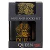 DÁRKOVÝ SET2 HRNEK|QUEEN  LOGO |HRNEK-PONOŽKY