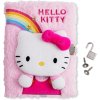 BLOK|ZÁPISNÍK A5|HELLO KITTY  RAINBOW KITTY|LOCK AND KEYS