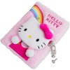 BLOK|ZÁPISNÍK A5|HELLO KITTY  RAINBOW KITTY|LOCK AND KEYS