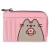 PENĚŽENKA NA KARTY|PUSHEEN  DONUT|RŮŽOVÁ|10 x 7 cm