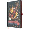 BLOK|ZÁPISNÍK A5|PREMIUM|MARVEL  DEADPOOL|SVÍTÍCÍ