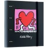 KROUŽKOVÝ POŘADAČ|KEITH HARING  HEART|28 x 32 x 4 cm