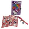 BLOK|ZÁPISNÍK SET3|HELLO KITTY  BLOK-SVÍTÍCÍ PROPISKA-SAMOLEPKY