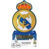 BUDÍK DIGITÁLNÍ STOLNÍ|REAL MADRID  CLUB CREST|SVÍTÍCÍ|VÝŠKA 23 cm