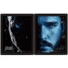 OBRÁZEK 3D|26 x 20 cm|HBO  GAME OF THRONES|JON SNOW VS KNIGHT