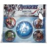 PLACKY|ODZNAKY|SET 5 KUSŮ  AVENGERS|ENDGAME (25 mm|38 mm)