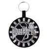 PŘÍVĚSEK NA KLÍČE|TEXTILIE  LED ZEPPELIN|7 x 7 cm