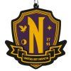 PŘÍVĚSEK NA KLÍČE|NETFLIX|WEDNESDAY  LOGO (6 x 6 x 1 cm)