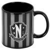 HRNEK KERAMICKÝ|WEDNESDAY  300 ml|NEVERMORE ACADEMY|ČERNÝ