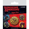 PLACKY|ODZNAKY|SET 5 KUSŮ  DUNGEONS & DRAGONS (25 mm, 38 mm)