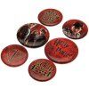 PLACKY|ODZNAKY|SET 6 KUSŮ  HARRY POTTER|PRŮMĚR 25 mm|32 mm