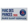 CEDULE NA ZEĎ|PARIS SAINT GERMAIN  PARC DES PRINCES 75016|40 x 18 cm