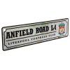 CEDULE NA ZEĎ|LIVERPOOL FC  ANFIELD ROAD|26 x 7 cm