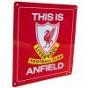 CEDULE NA ZEĎ|LIVERPOOL FC  THIS IS ANFIELD|23 x 25 cm