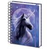 BLOK|ZÁPISNÍK A5|KROUŽKOVÁ VAZBA  WIRO|ANNE STOKES|UNICORN