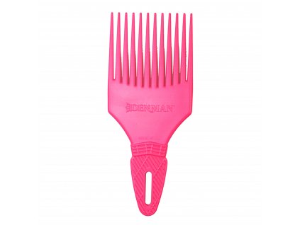 Denman D17 Curl Tamer Comb - Afro pick růžový