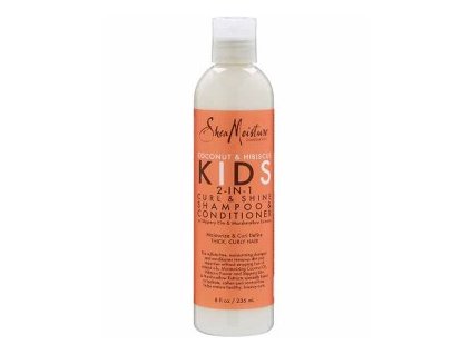Shea Moisture Coconut And Hibiscus Kids 2 In 1 Curl And Shine Shampoo And Conditioner - dětský šampon a kondicionér