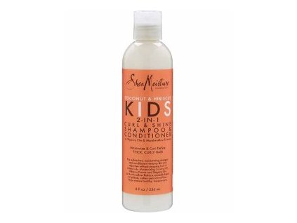 Shea Moisture Coconut And Hibiscus Kids 2 In 1 Curl And Shine Shampoo And Conditioner - dětský šampon a kondicionér