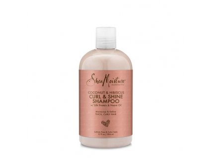 Shea Moisture Shampoo Coconut and Hibiscus Curl and Shine Shampoo - ošetřující šampon