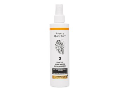 Pretty curly girl protein rose water