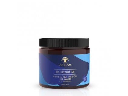As I Am Dry and Itchy Scalp Care Olive and Tea Tree Oil Co-Wash - mycí kondicionér pro citlivou pokožku