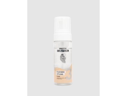 Pretty curly girl flaxseed styling foam