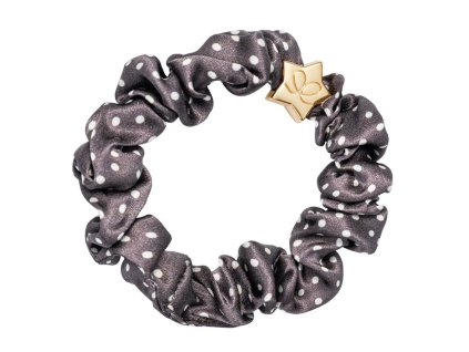byEloise london gold star silk scrunchie polka dot