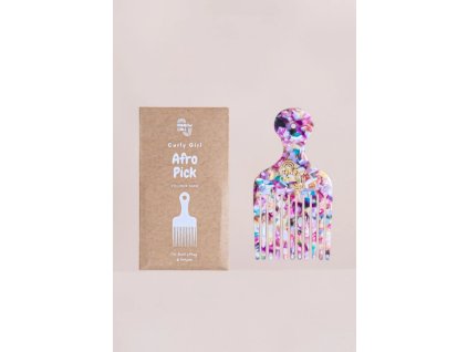 Curl bites afro pick colorful
