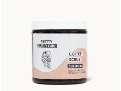 Pretty curly girl coffee scrub shampoo