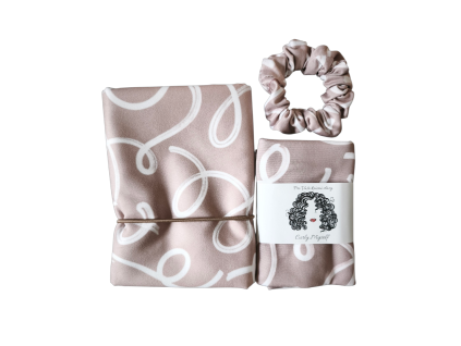 šátek a ručník krémová