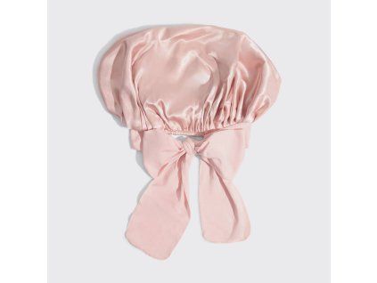 adjustable oversized satin bonnet blush 3