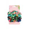 Flora Curl Small Satin Scrunchies - sada saténových gumiček