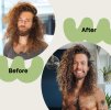 Bali curls before after