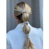 ByEloise gold heart silk scrunchie polka dot