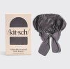 adjustable oversized satin bonnet charcoal 3