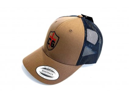 CG Snapback Retro mesh Cap COYOTE BROWN/ BLACK