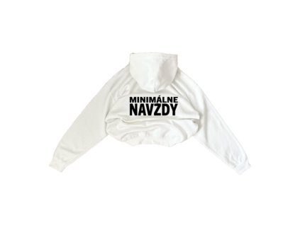 MINIMÁLNE NAVŽDY white Hoodie